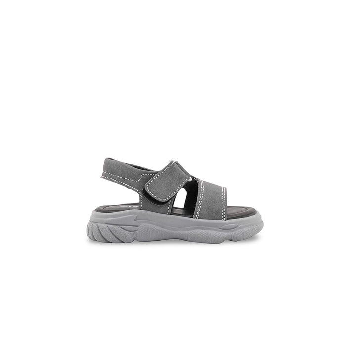 Boys Grey Casual Sandal KD4954