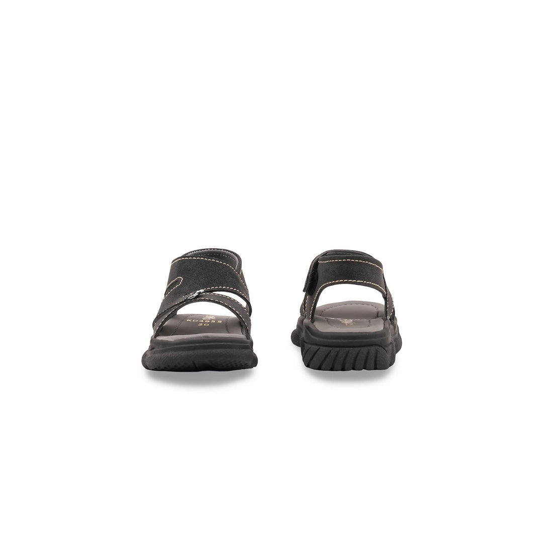 Boys Black Casual Sandal KD4955