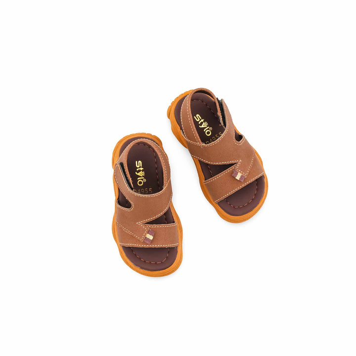 Boys Brown Casual Sandal KD4955