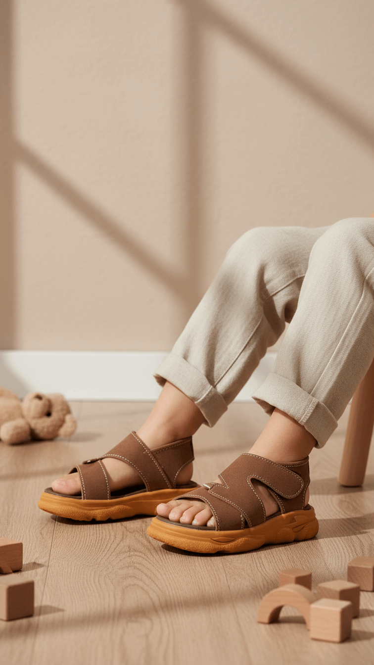 Boys Brown Casual Sandal KD4955