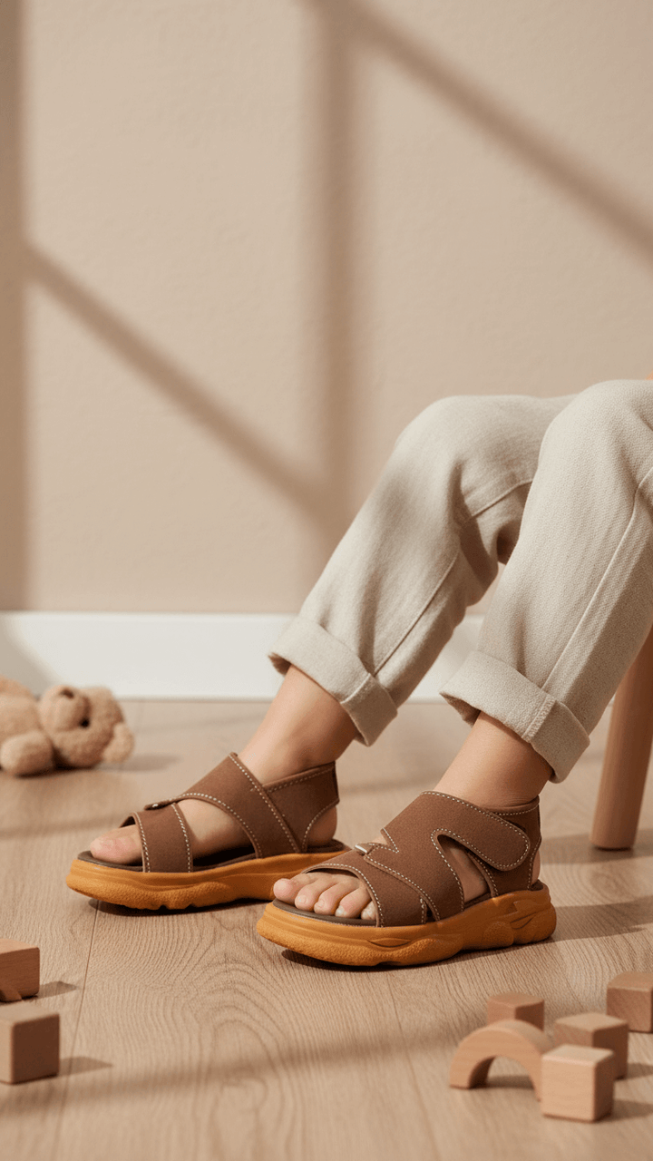 Boys Brown Casual Sandal KD4955