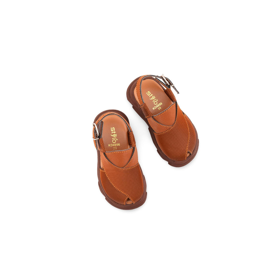 Boys Mustard Peshawari Chappal KD4956