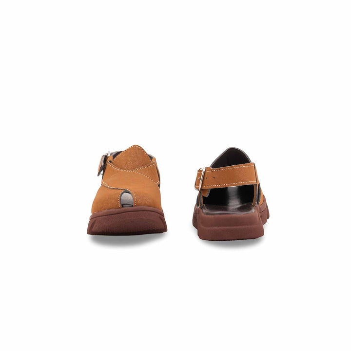 Boys Olive Peshawari Chappal KD4957