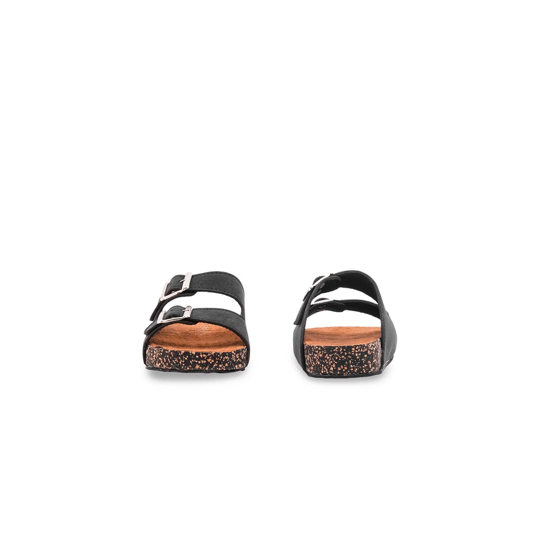 Boys Black Casual Slipper KD4966