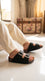 Boys Black Casual Slipper KD4966