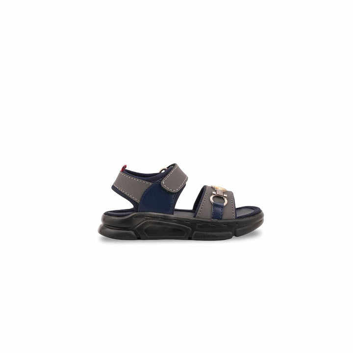 Boys Grey Formal Sandal KD4968