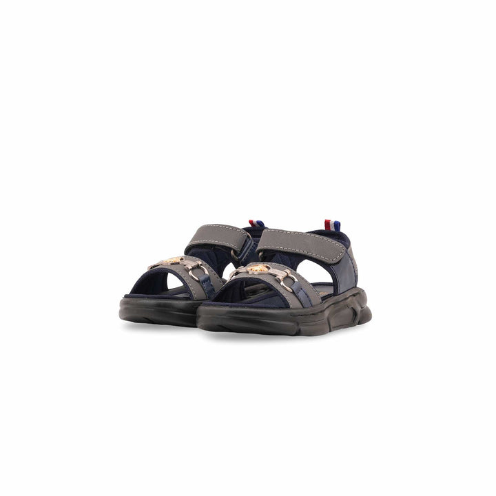 Boys Grey Formal Sandal KD4968