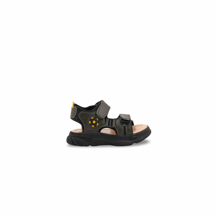 Boys Olive Casual Sandal KD4972