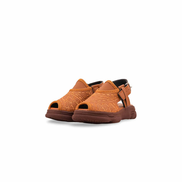 Boys Mustard Peshawari Chappal KD4975