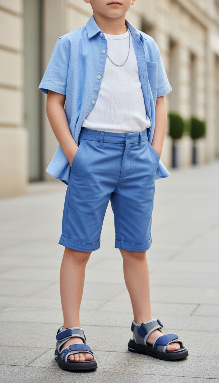 Boys Grey Casual Sandal KD4977