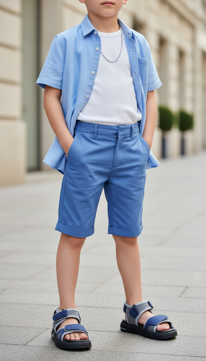 Boys Grey Casual Sandal KD4977