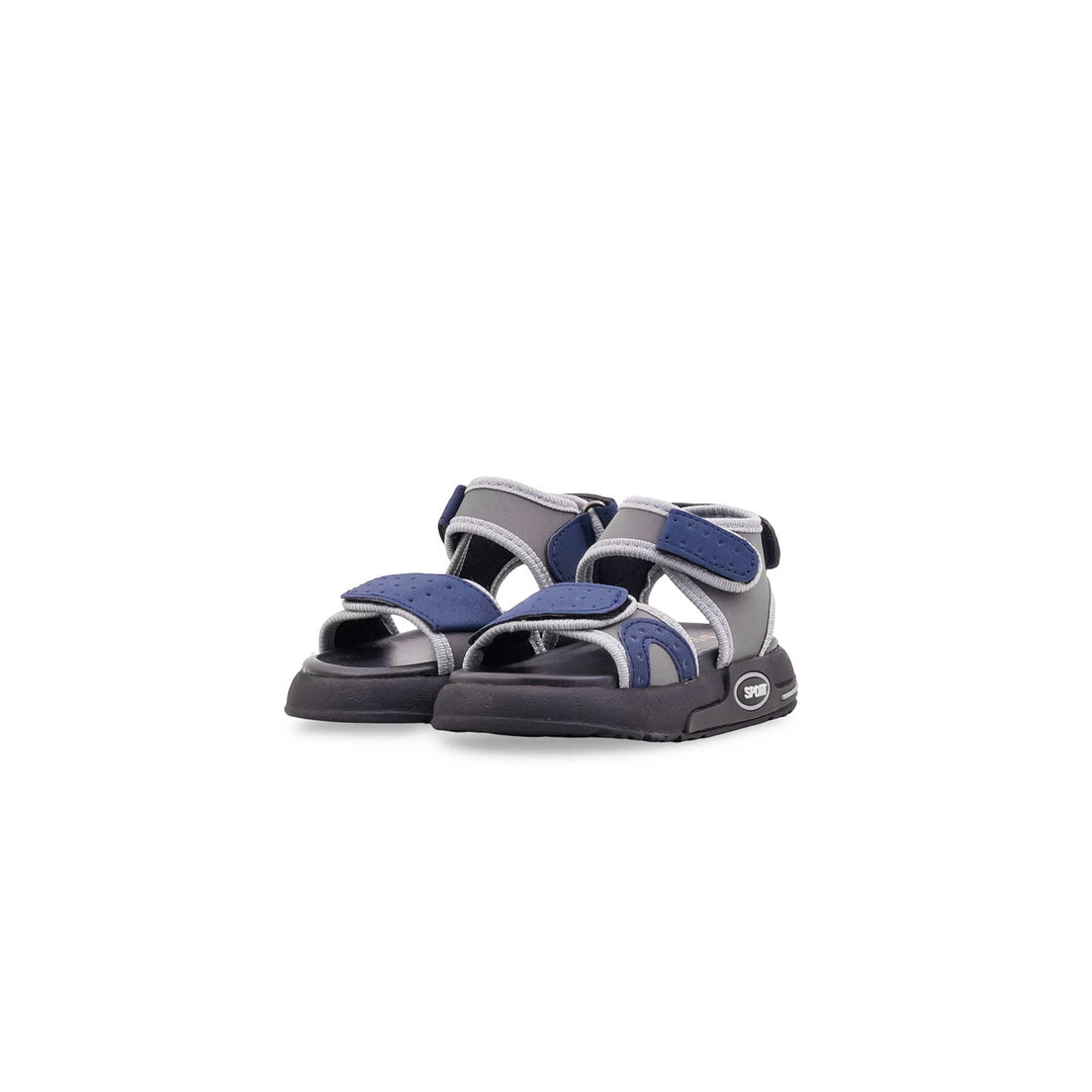 Boys Grey Casual Sandal KD4977