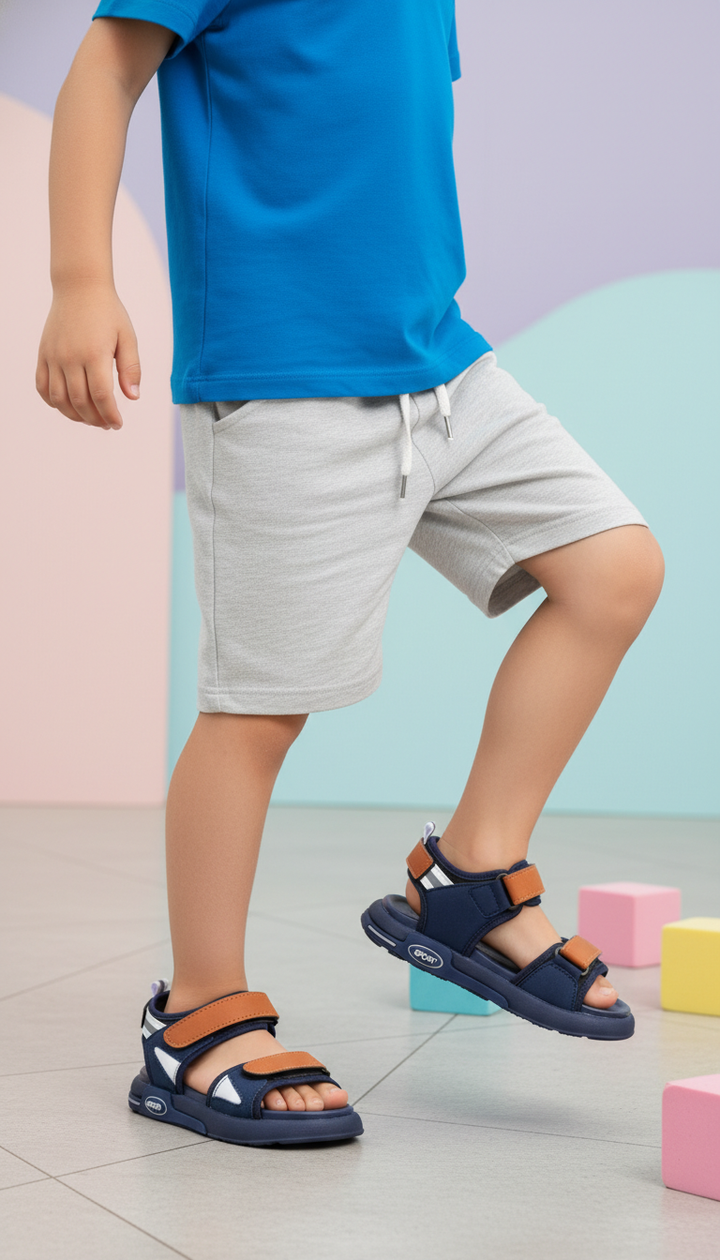 Boys Navy Casual Sandal KD4978