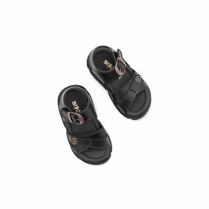 Boys Black Formal Sandal KD4981