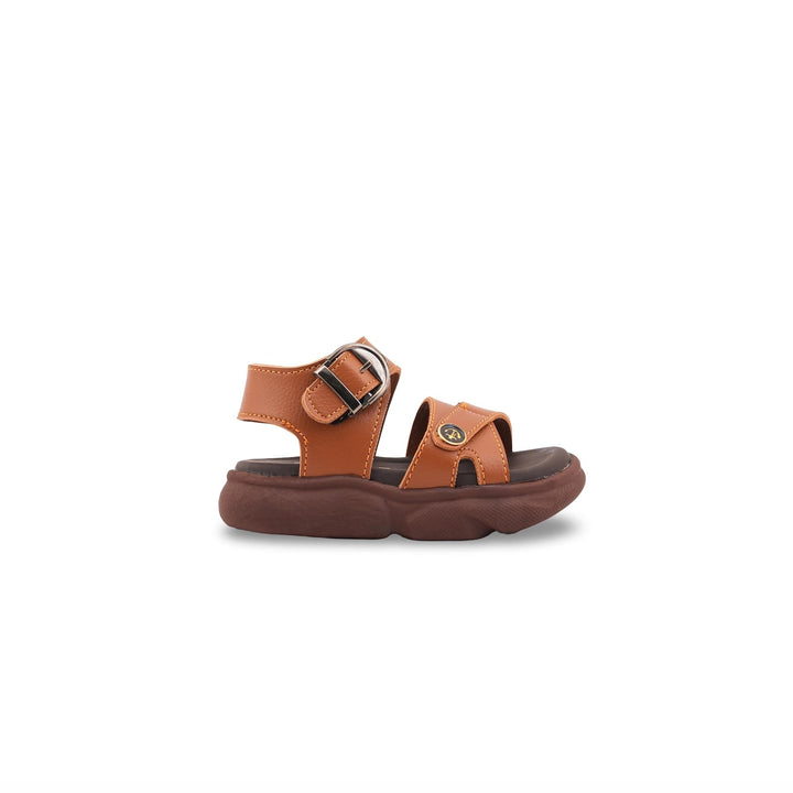 Boys Brown Formal Sandal KD4981