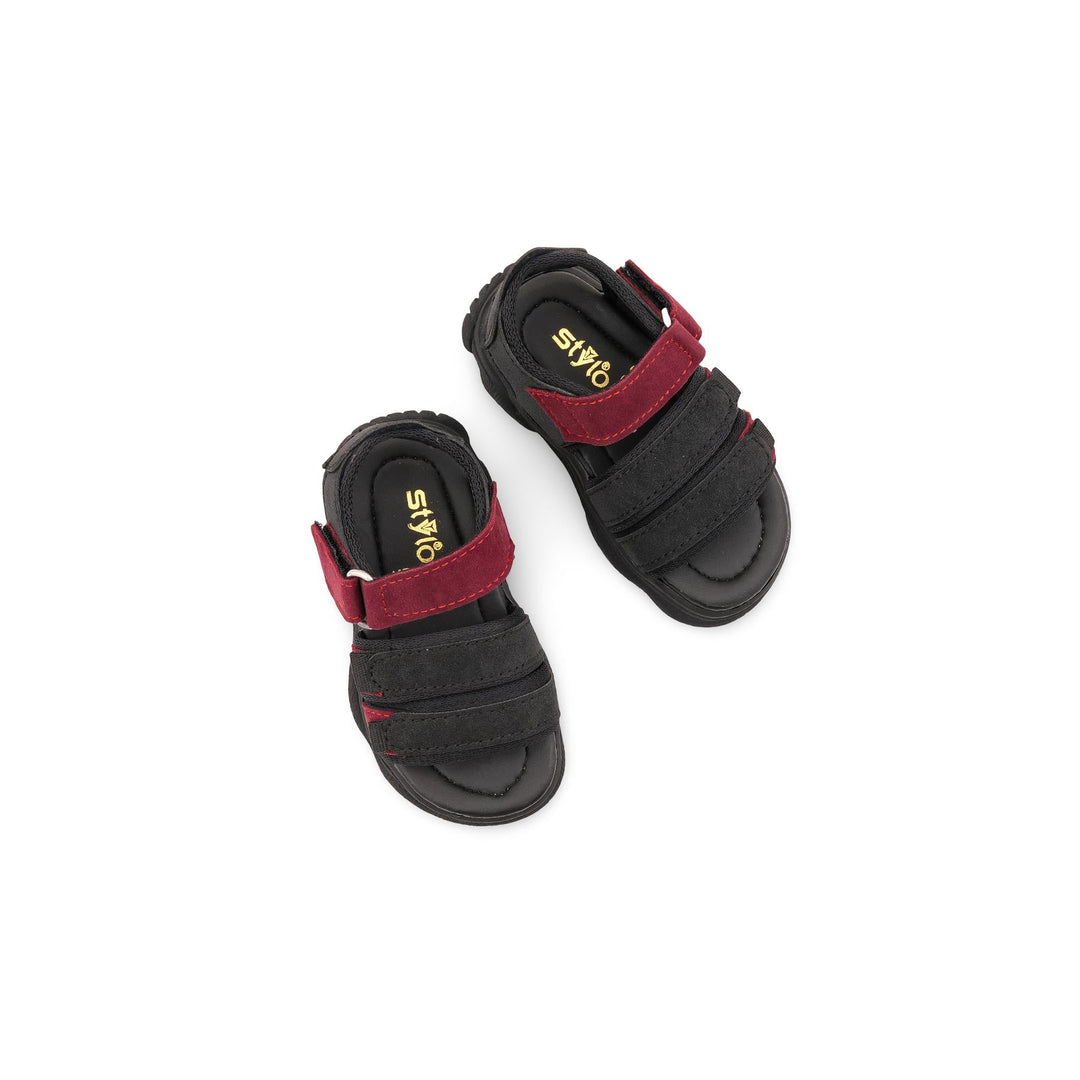 Boys Black Casual Sandal KD4982