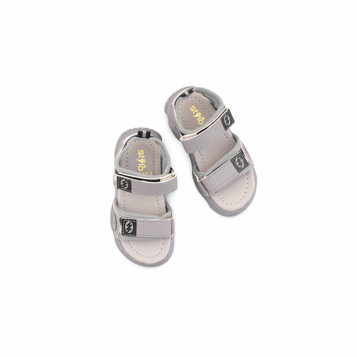 Boys Grey Casual Sandal KD4983