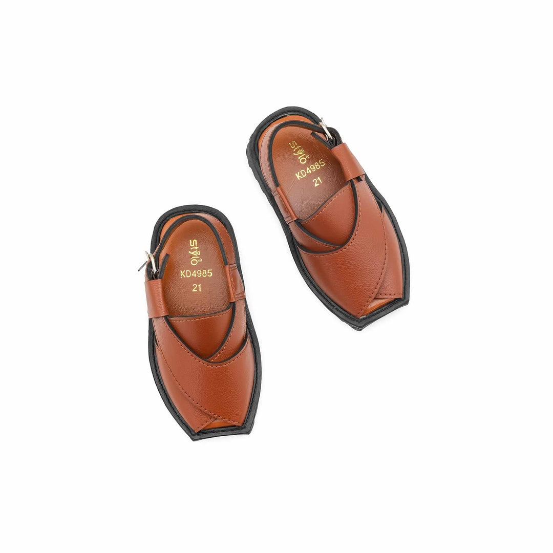 Boys Mustard Peshawari Chappal KD4985
