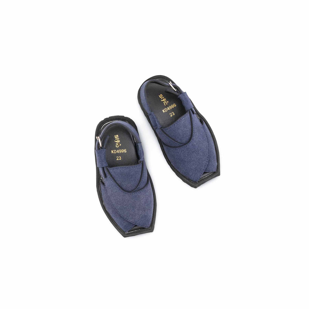 Boys Navy Peshawari Chappal KD4986