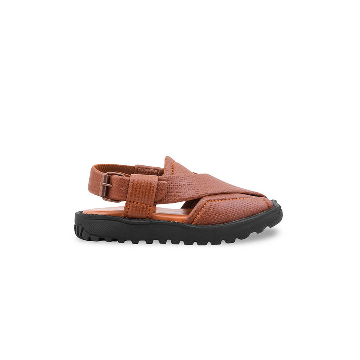 Boys Brown Peshawari Chappal KD4988