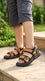 Boys Black Casual Sandal KD4991