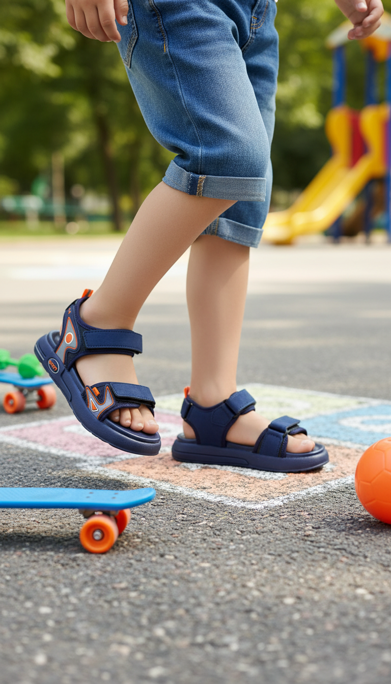 Boys Navy Casual Sandal KD4991