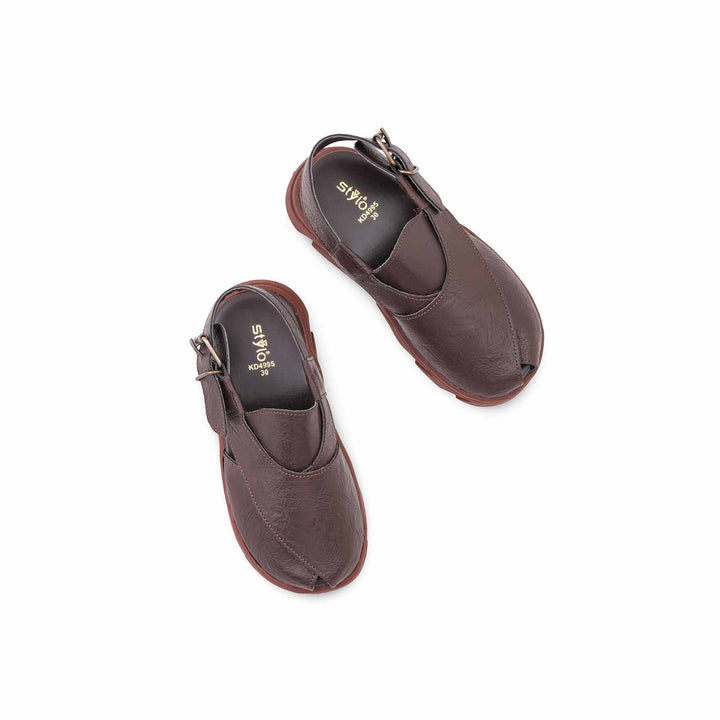 Boys Coffee Peshawari Chappal KD4995