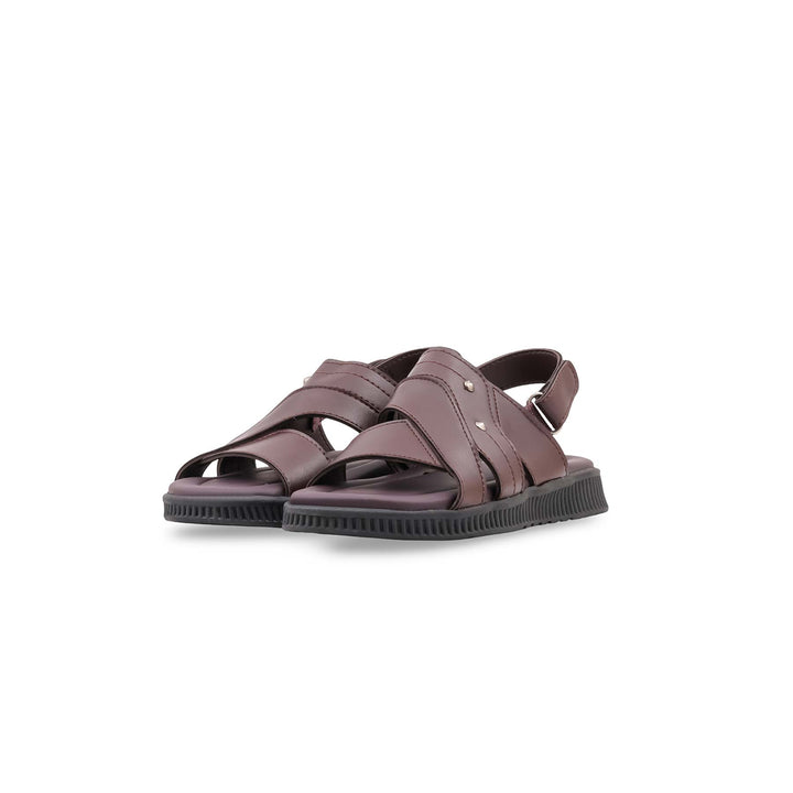Boys Brown Formal Sandal KD4996