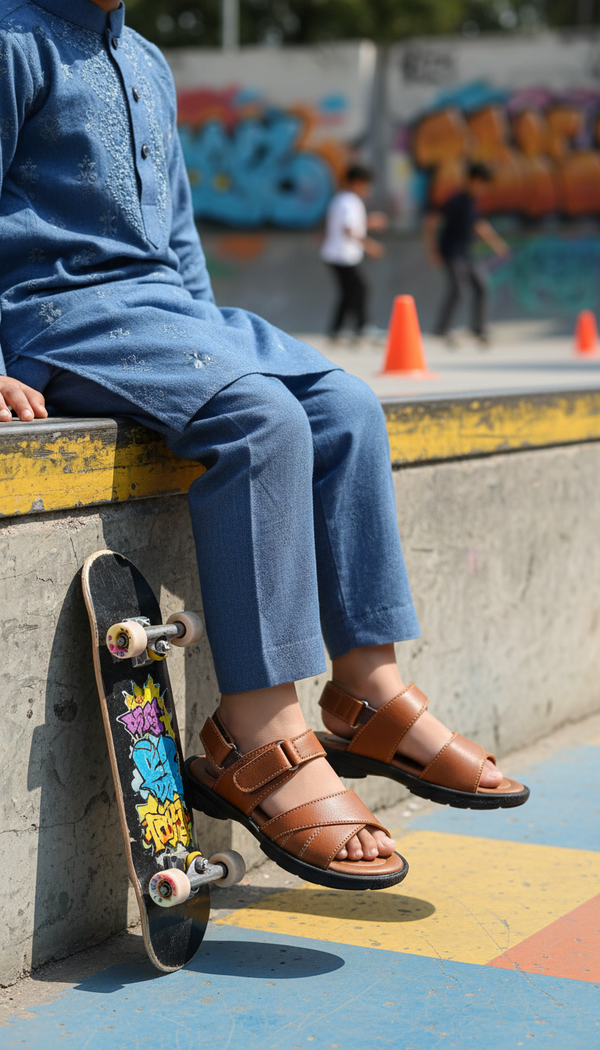 Boys Mustard Formal Sandal KD4997