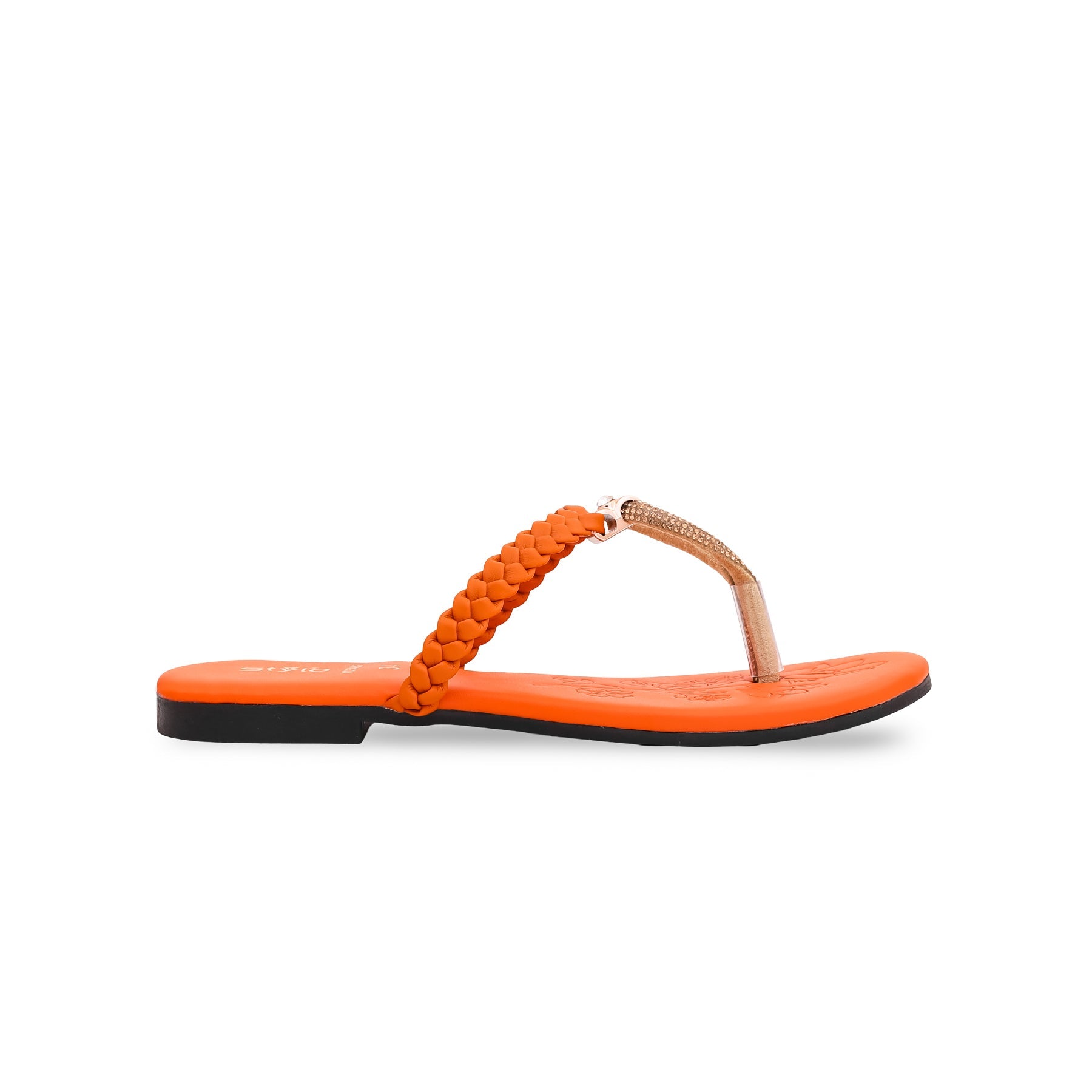 Girls Orange Formal Slipper KD5406