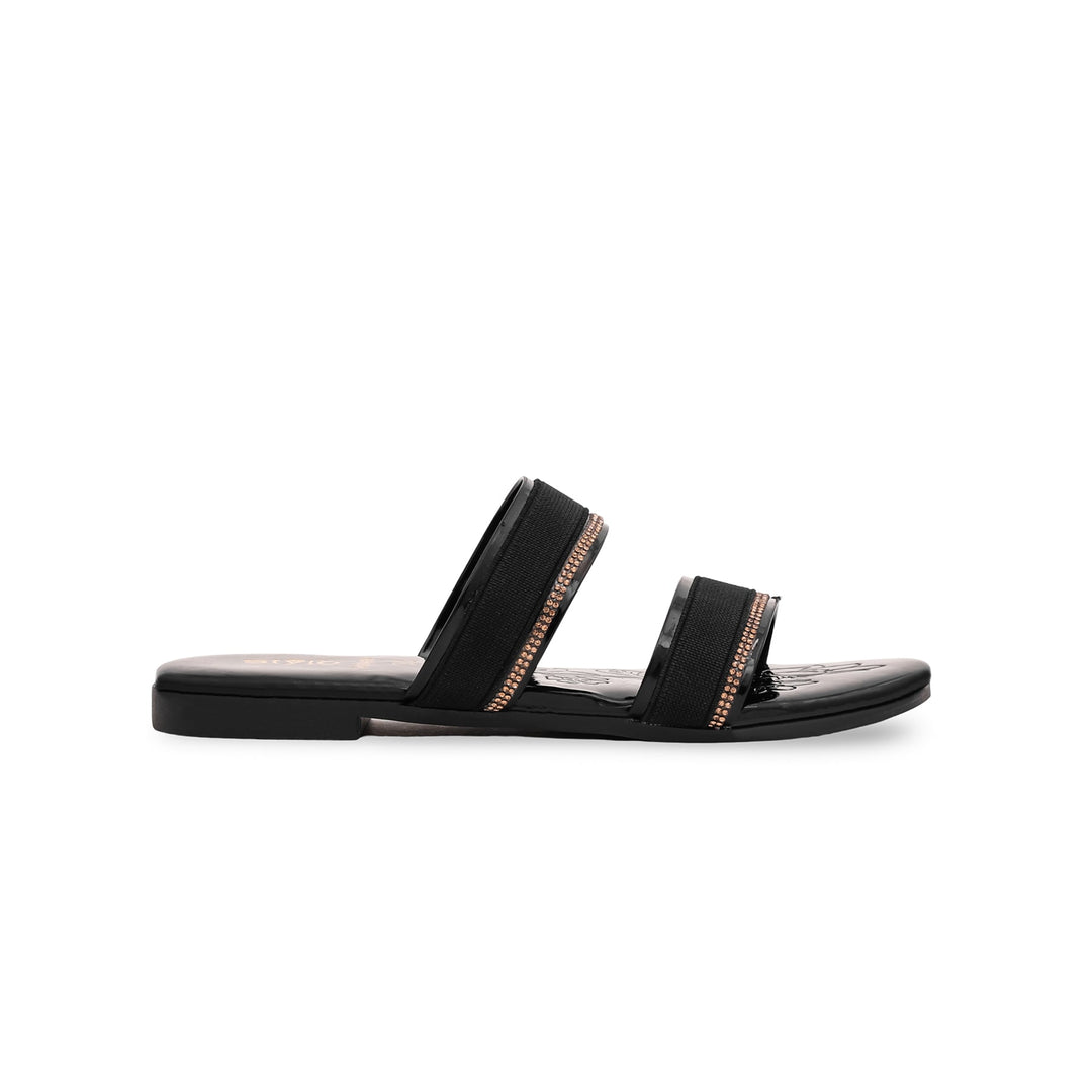 Girls Black Formal Slipper KD5409