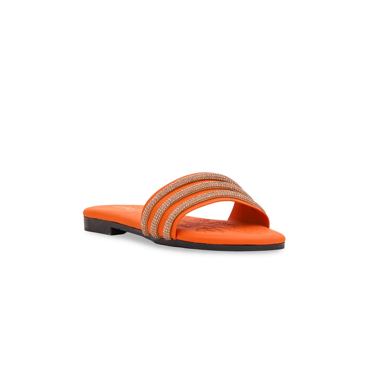 Girls Orange Formal Slipper KD5464