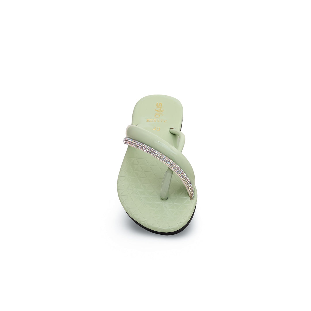 Girls PISTAGREEN Casual Slipper KD5472