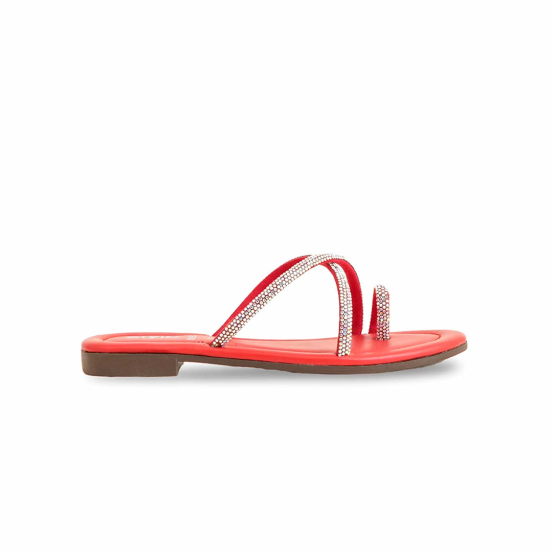 Girls Red Casual Slipper KD5528