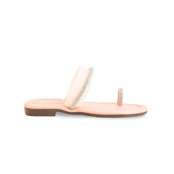 Girls Peach Casual Slipper KD5530