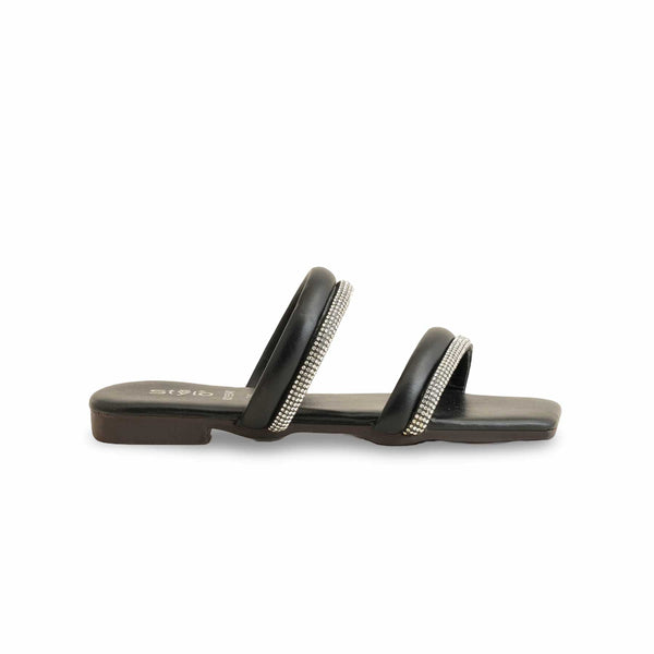 Girls Black Formal Slipper KD5541