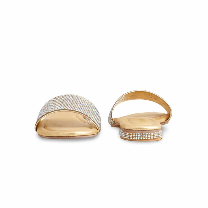 Girls Golden Fancy Slipper KD5543