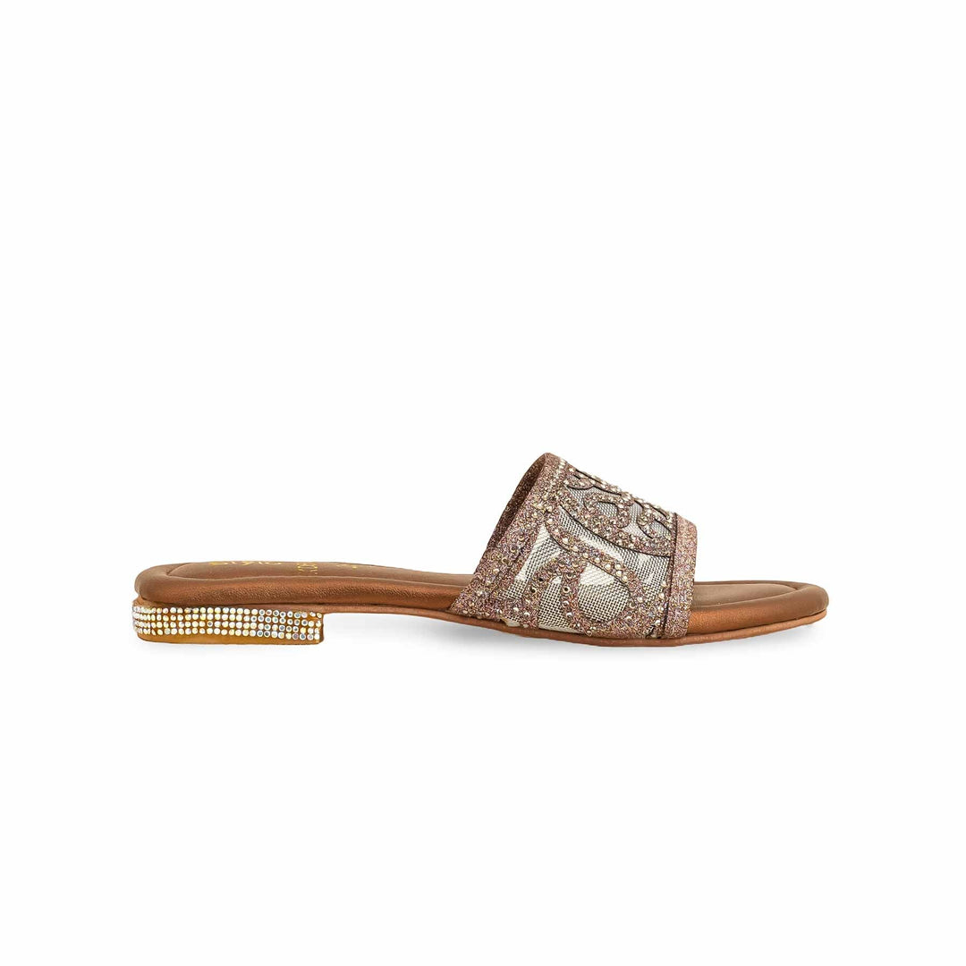 Girls Brown Casual Slipper KD5545