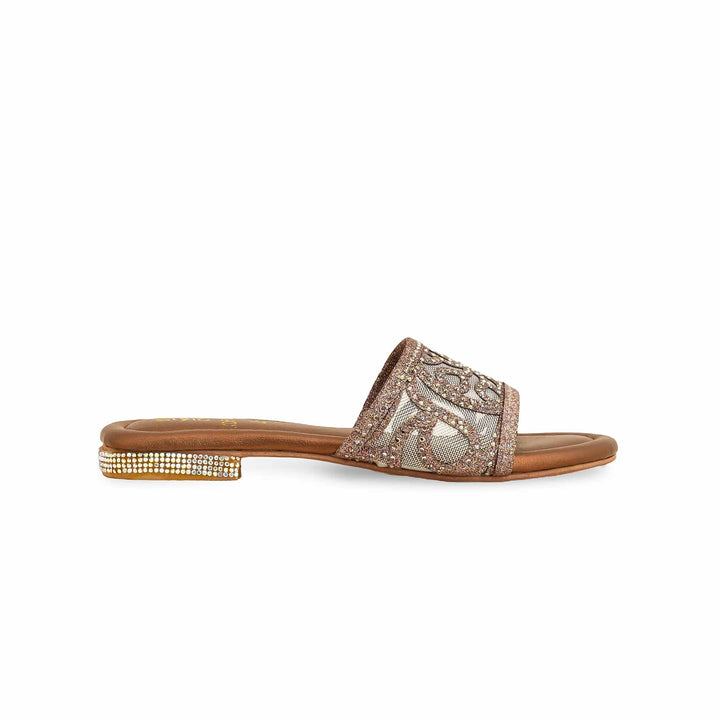 Girls Brown Casual Slipper KD5545