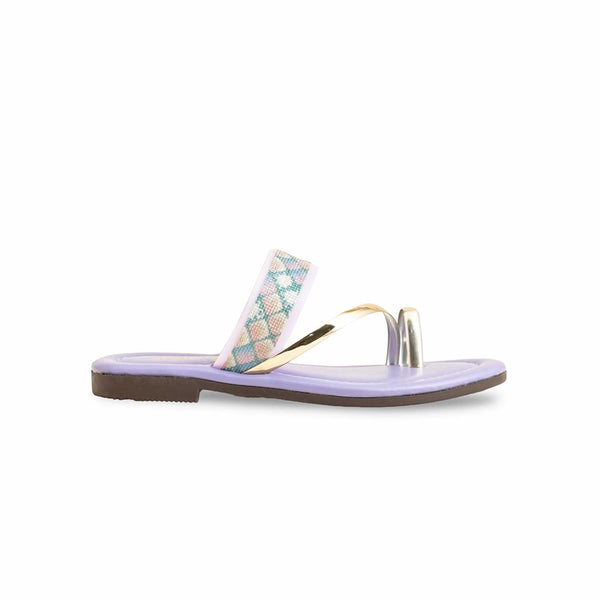 Girls Purple Casual Slipper KD5550