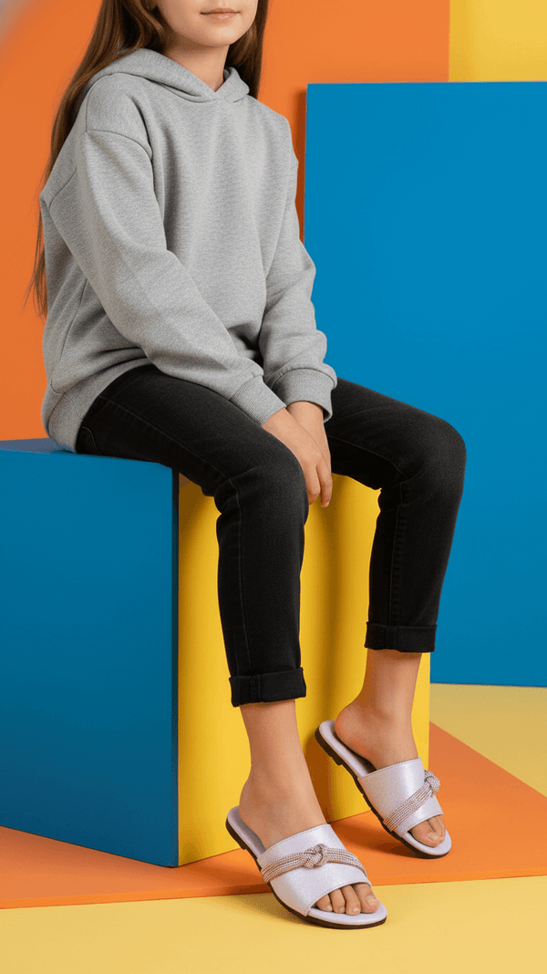 Girls Purple Formal Slipper KD5553