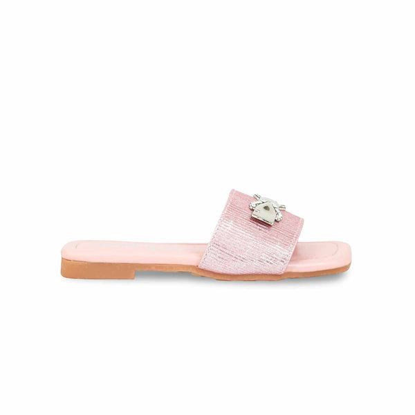 Girls Peach Casual Slipper KD5559