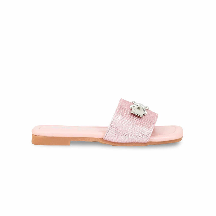 Girls Peach Casual Slipper KD5559
