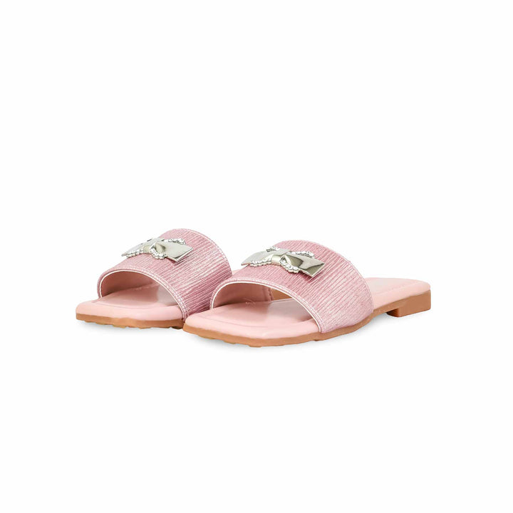 Girls Peach Casual Slipper KD5559