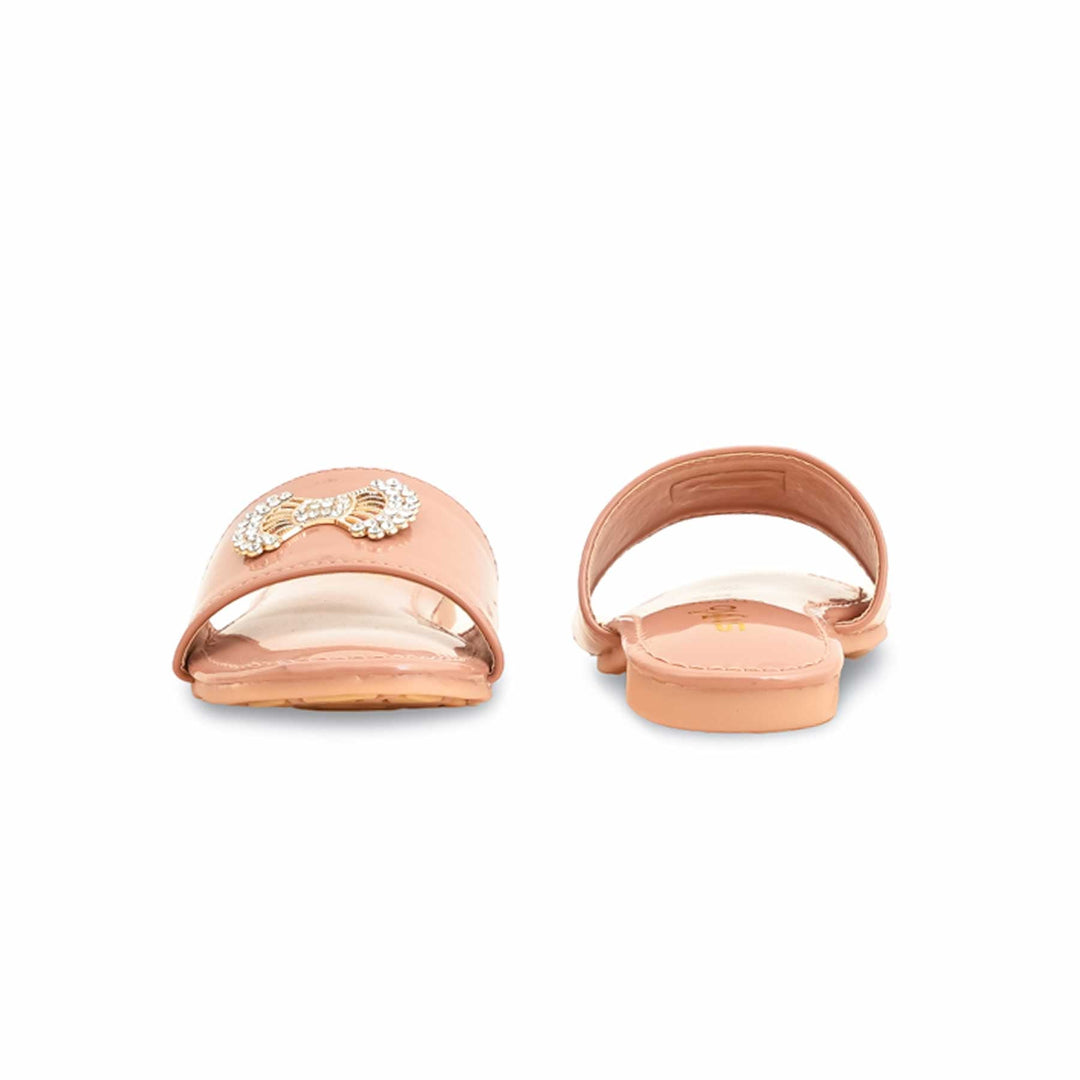 Girls Peach Formal Slipper KD5560
