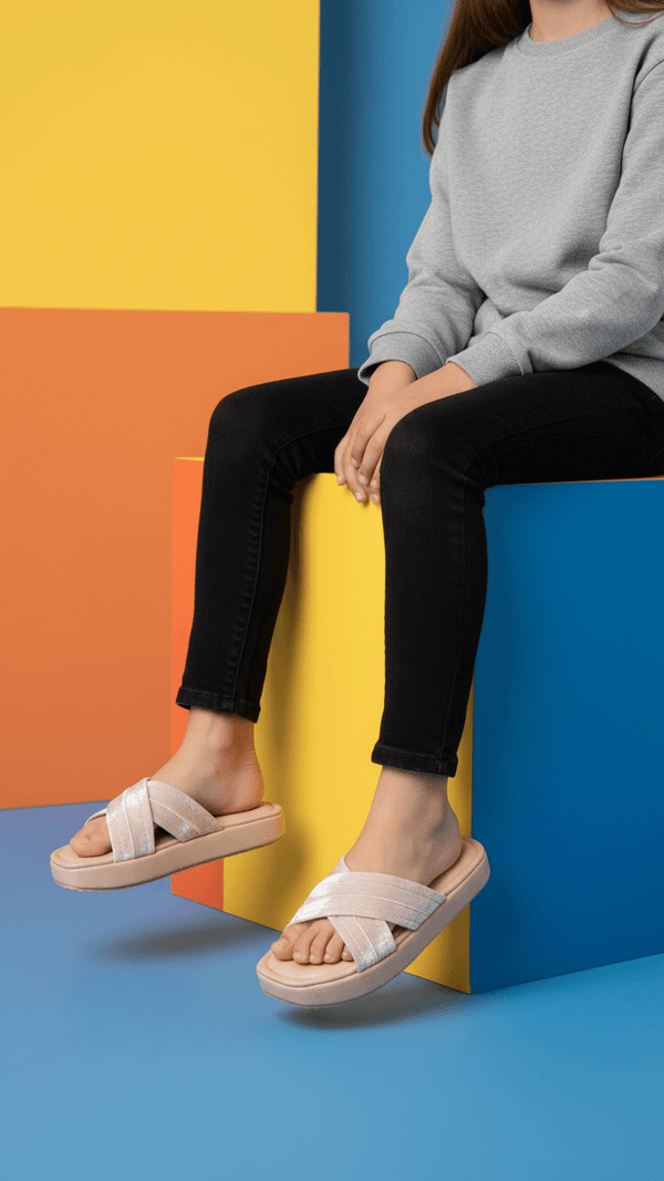 Girls Pink Formal Slipper KD5562