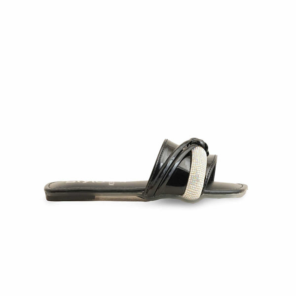 Girls Black Formal Slipper KD5563