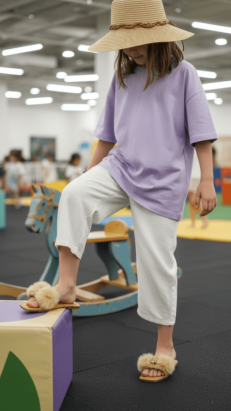 Girls Fawn Formal Slipper KD5564