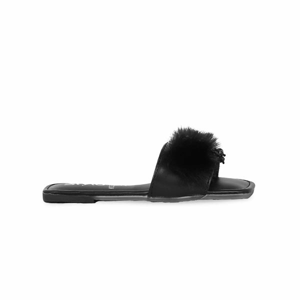 Girls Black Formal Slipper KD5564