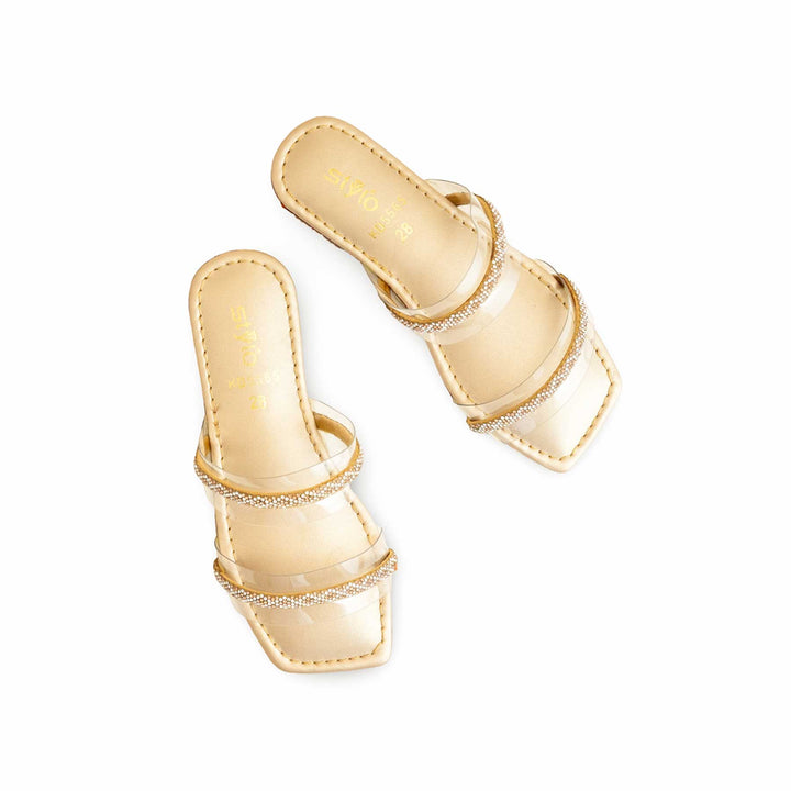 Girls Golden Casual Slipper KD5565
